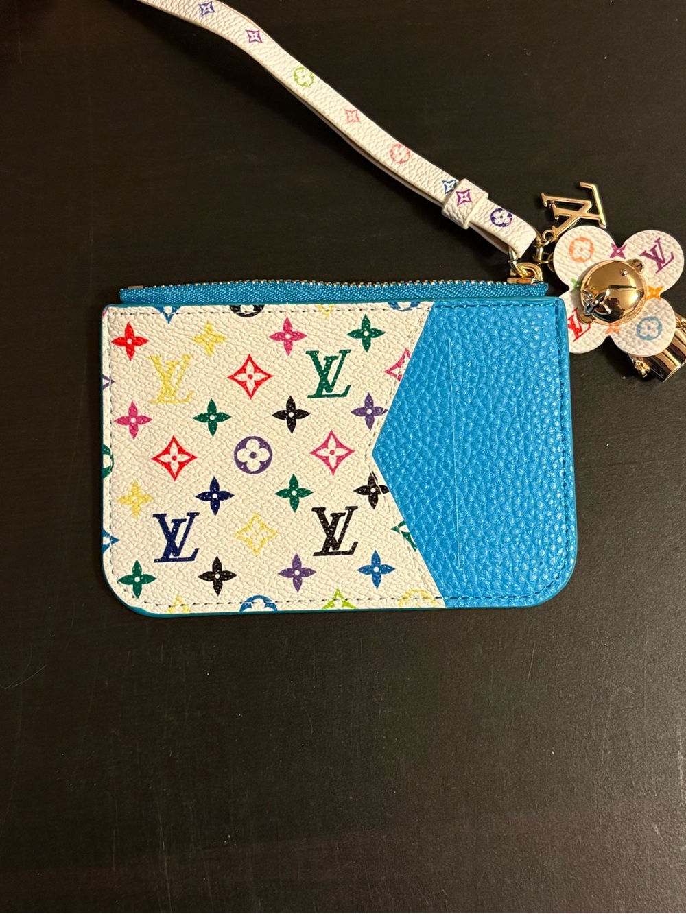 Vivienne Doll Multicolor Card Holder Wristlet